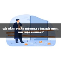 Các hành vi cản trở hoạt động xác minh, thu thập chứng cứ