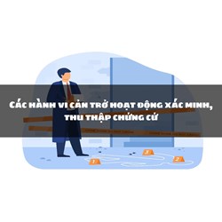 Các hành vi cản trở hoạt động xác minh, thu thập chứng cứ