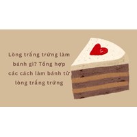 Lòng trắng trứng làm bánh gì? Tổng hợp các cách làm bánh từ lòng trắng trứng