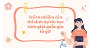 Trách nhiệm của thí sinh dự thi học sinh giỏi quốc gia là gì?