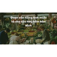 Đoạn văn tiếng Anh miêu tả chợ siêu hay kèm bản dịch