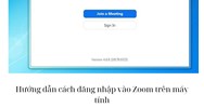 Hướng dẫn cách đăng nhập vào Zoom trên máy tính