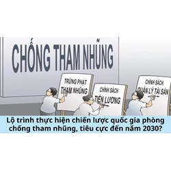Lộ trình thực hiện chiến lược quốc gia phòng chống tham nhũng, tiêu cực đến năm 2030?