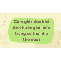 Cảm giác đau khổ ảnh hưởng tới bên trong cơ thể như thế nào?