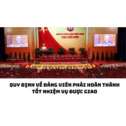 Quy định về đảng viên phải hoàn thành tốt nhiệm vụ được giao