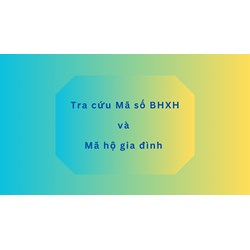 Tra cứu Mã số BHXH và Mã hộ gia đình