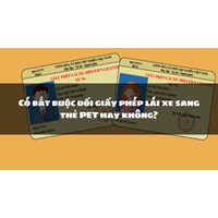 Có bắt buộc đổi giấy phép lái xe sang thẻ PET hay không?