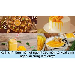 Xoài chín làm món gì ngon? Các món từ xoài chín ngon, ai cũng làm được