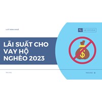 Lãi suất cho vay hộ nghèo hiện nay là bao nhiêu phần trăm?