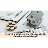 Hồ sơ kê khai tài sản, thu nhập của cán bộ, công chức gồm những gì?