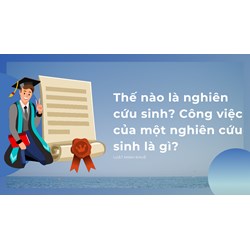 Thế nào là nghiên cứu sinh? Công việc của một nghiên cứu sinh là gì?
