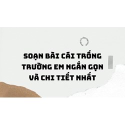 Soạn bài Cái trống trường em ngắn gọn và chi tiết nhất