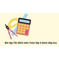 Bài tập Tết ôn tập môn Toán lớp 5 (kèm đáp án)