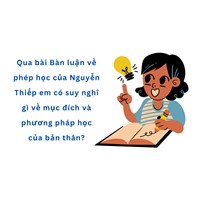 Qua bài Bàn luận về phép học của Nguyễn Thiếp em có suy nghĩ gì về mục đích và phương pháp học của bản thân?