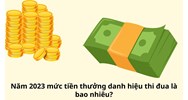 Mức tiền thưởng danh hiệu thi đua theo quy định là bao nhiêu?