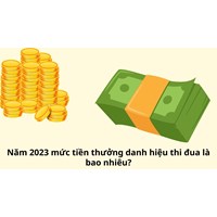 Mức tiền thưởng danh hiệu thi đua theo quy định là bao nhiêu?
