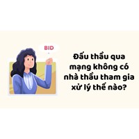 Đấu thầu qua mạng không có nhà thầu tham gia xử lý thế nào?