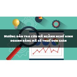 Hướng dẫn tra cứu mã ngành nghề kinh doanh bằng mã số thuế đơn giản