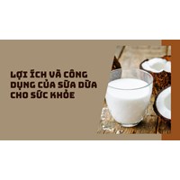 Lợi ích và công dụng của sữa dừa cho sức khỏe