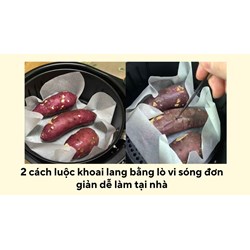 2 cách luộc khoai lang bằng lò vi sóng đơn giản dễ làm tại nhà