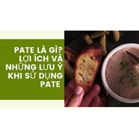 Pate là gì? Lợi ích và những lưu ý khi sử dụng Pate