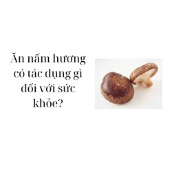Ăn nấm hương có tác dụng gì đối với sức khỏe?