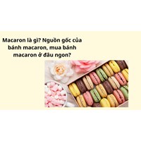 Macaron là gì? Nguồn gốc của bánh macaron, mua bánh macaron ở đâu ngon?