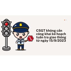 CSGT không cần công khai kế hoạch tuần tra giao thông theo luật mới?