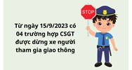 04 trường hợp CSGT được dừng xe người tham gia giao thông?