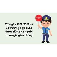 04 trường hợp CSGT được dừng xe người tham gia giao thông?
