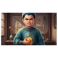 Đoạn văn phân tích chi tiết Trần Quốc Toản bóp nát quả cam