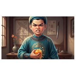 Đoạn văn phân tích chi tiết Trần Quốc Toản bóp nát quả cam