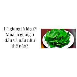 Lá giang là lá gì? Mua lá giang ở đâu và nấu như thế nào?