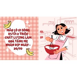 Mẫu lò vi sóng dưới 2 triệu chất lượng làm quà tặng mẹ nhân dịp ngày 20/10