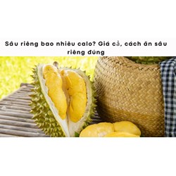 Sầu riêng bao nhiêu calo? Giá cả, cách ăn sầu riêng đúng