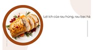 Lợi ích của rau húng, các rau có bạc hà đối với sức khỏe