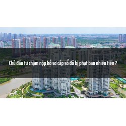 Chủ đầu tư chậm nộp hồ sơ cấp sổ đỏ bị phạt bao nhiêu tiền ?
