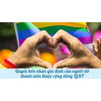 Quyền hôn nhân gia đình của người đã thành niên thuộc cộng đồng LGBT
