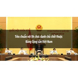 Tiêu chuẩn với 04 chức danh chủ chốt thuộc Đảng Cộng sản Việt Nam