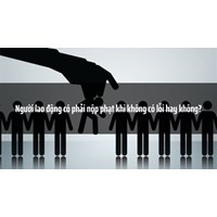 Người lao động có phải nộp phạt khi không có lỗi hay không?