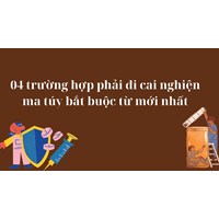 04 trường hợp phải đi cai nghiện ma túy bắt buộc từ mới nhất