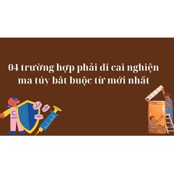 04 trường hợp phải đi cai nghiện ma túy bắt buộc từ mới nhất