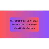 Giải GDCD 9 Bài 15: Vi phạm pháp luật và trách nhiệm pháp lý của công dân