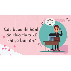 Các bước thi hành án chia thừa kế khi có bản án?