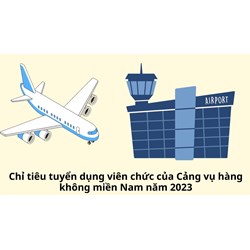 Chỉ tiêu tuyển dụng viên chức của Cảng vụ hàng không miền Nam