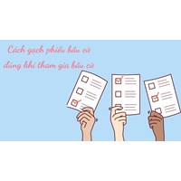 Cách gạch phiếu bầu cử đúng khi tham gia bầu cử
