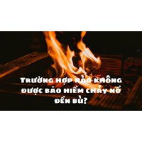 Trường hợp nào không được bảo hiểm cháy nổ đền bù?