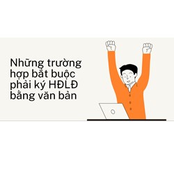 Những trường hợp bắt buộc phải ký HĐLĐ bằng văn bản