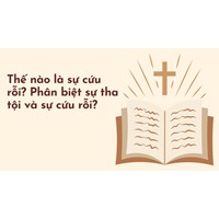 Thế nào là sự cứu rỗi? Phân biệt sự tha tội và sự cứu rỗi?