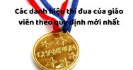 Các danh hiệu thi đua của giáo viên theo quy định mới nhất